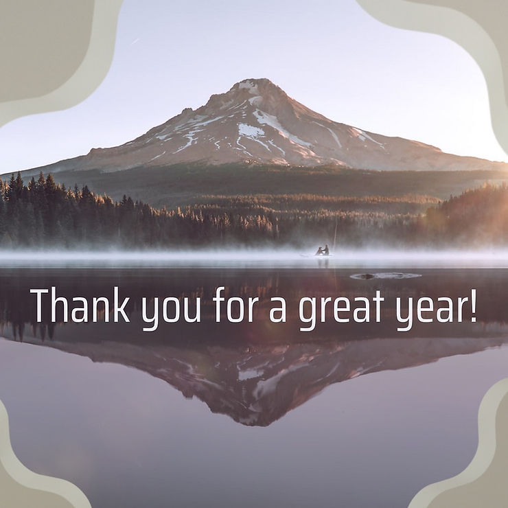 Thank you for a great year 2021